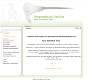 Tablet Screenshot of frauenarztpraxis-frankfurt.de
